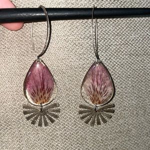 Handmade Flower Resin Earrings